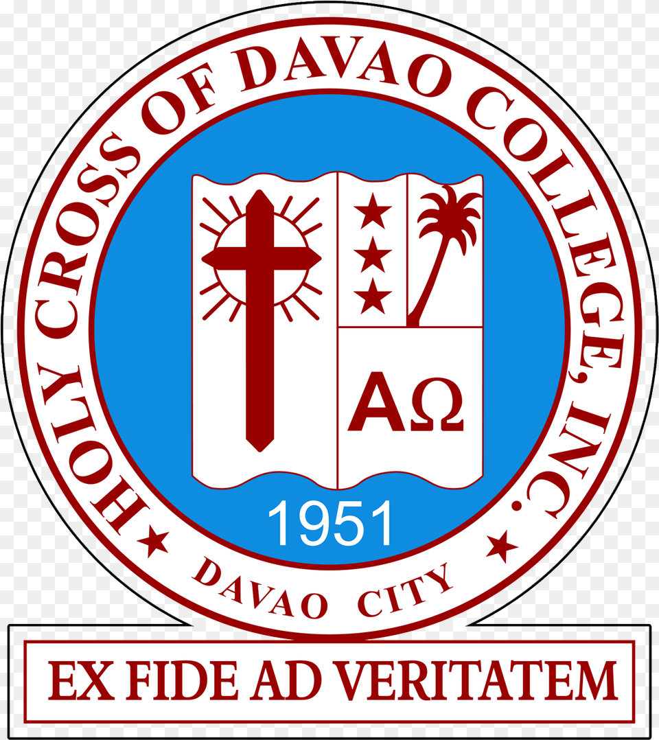 Historical Development Of Hcdc Holy Cross Of Davao College Logo, Emblem, Symbol Free Png