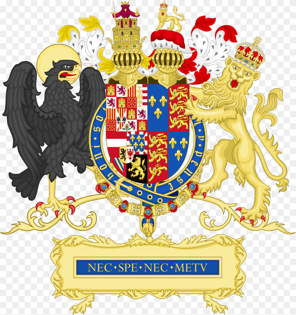 Historicalarms Of Philip Ii Of Spain From 1556, Emblem, Symbol, Logo, Animal Png Image