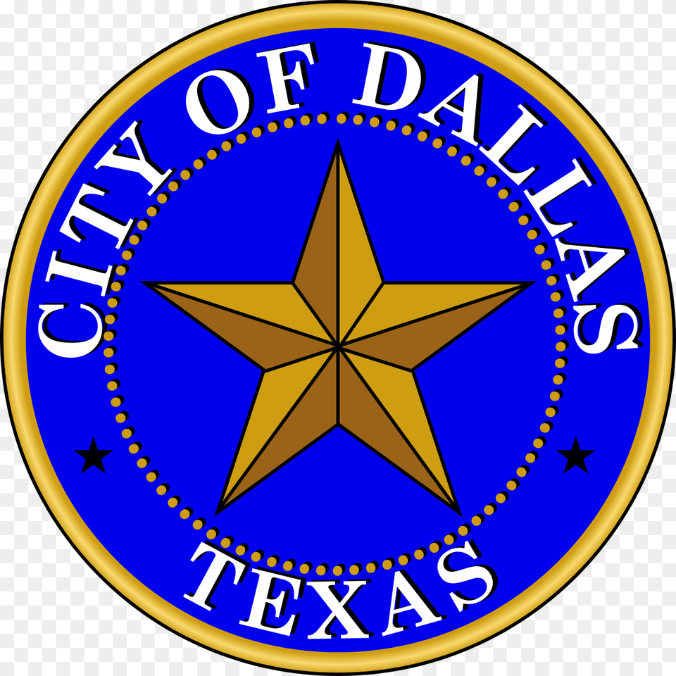 History Of The City Dallas Seal Dallas Seal, Symbol, Logo, Emblem, Star Symbol Png Image