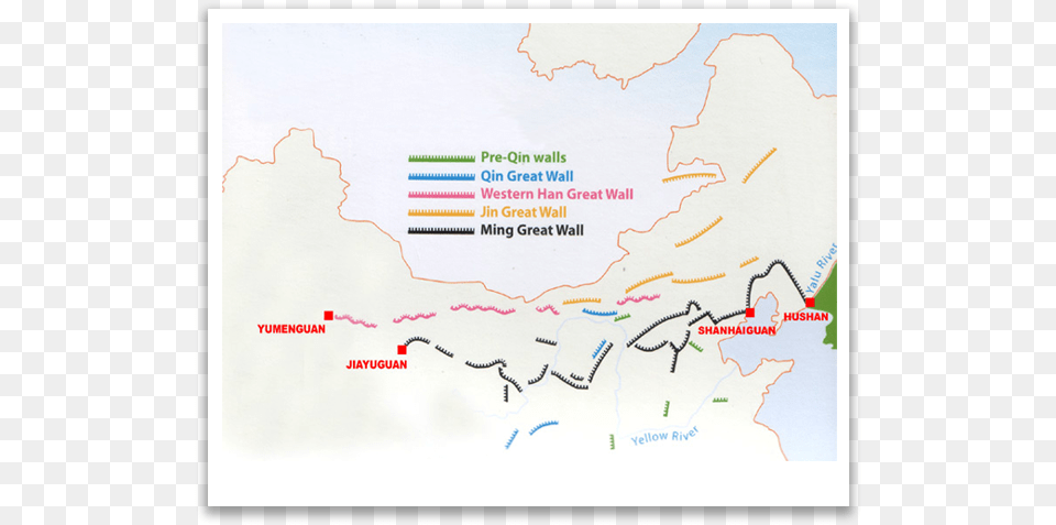 History Of The Great Wall Of China Map, Chart, Plot, Atlas, Diagram Png Image