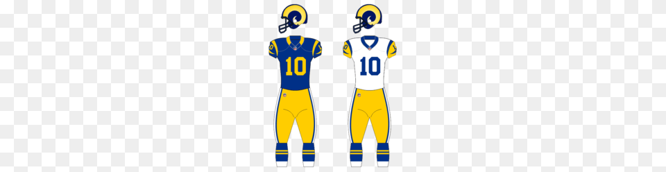 History Of The Los Angeles Rams, Shirt, Clothing, Helmet, American Football Free Png