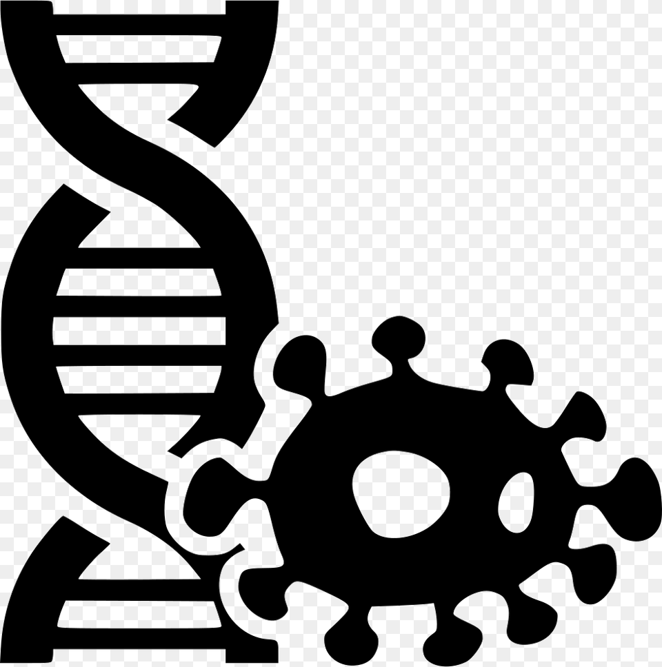 Hitech Technology Microbiology Science Medical Medicine Science And Technology Icon Black, Stencil Png Image