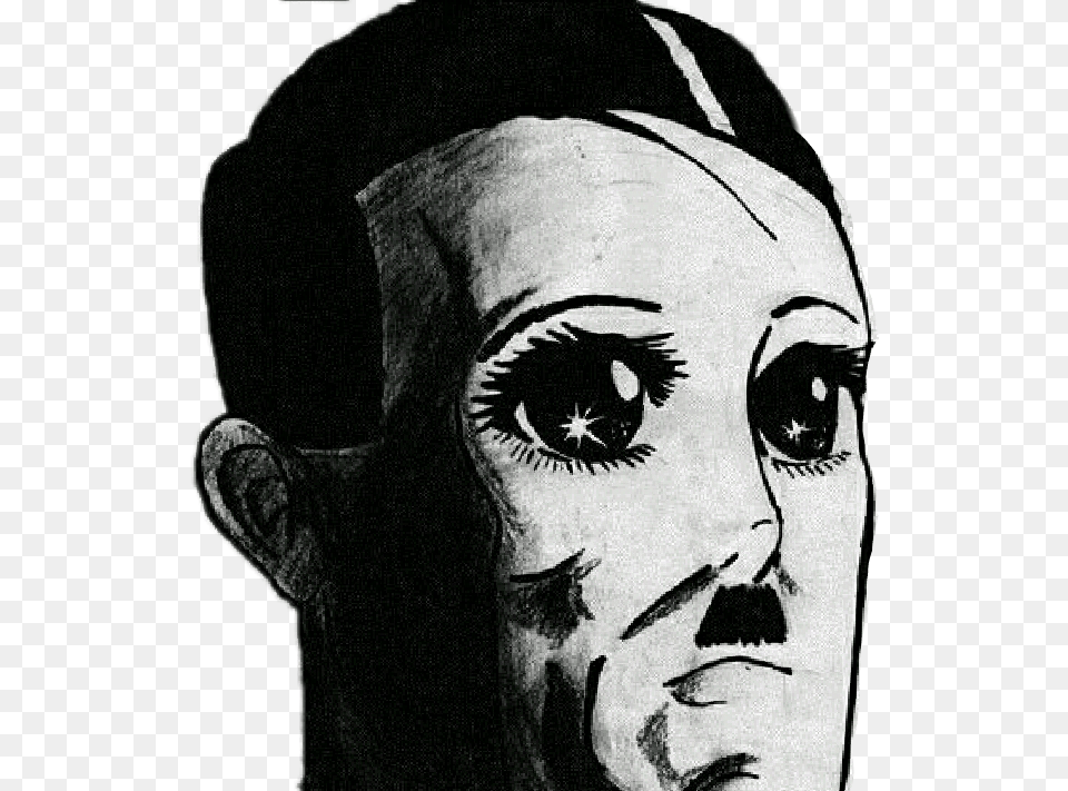 Hitler Anime Eyes, Art, Adult, Drawing, Male Png
