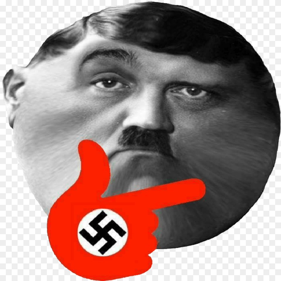 Hitler Emoji Nazi Discord Emoji, Face, Head, Person, Photography Png