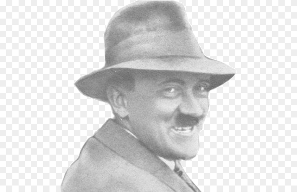 Hitler In A Hat, Sun Hat, Clothing, Person, Man Free Png Download