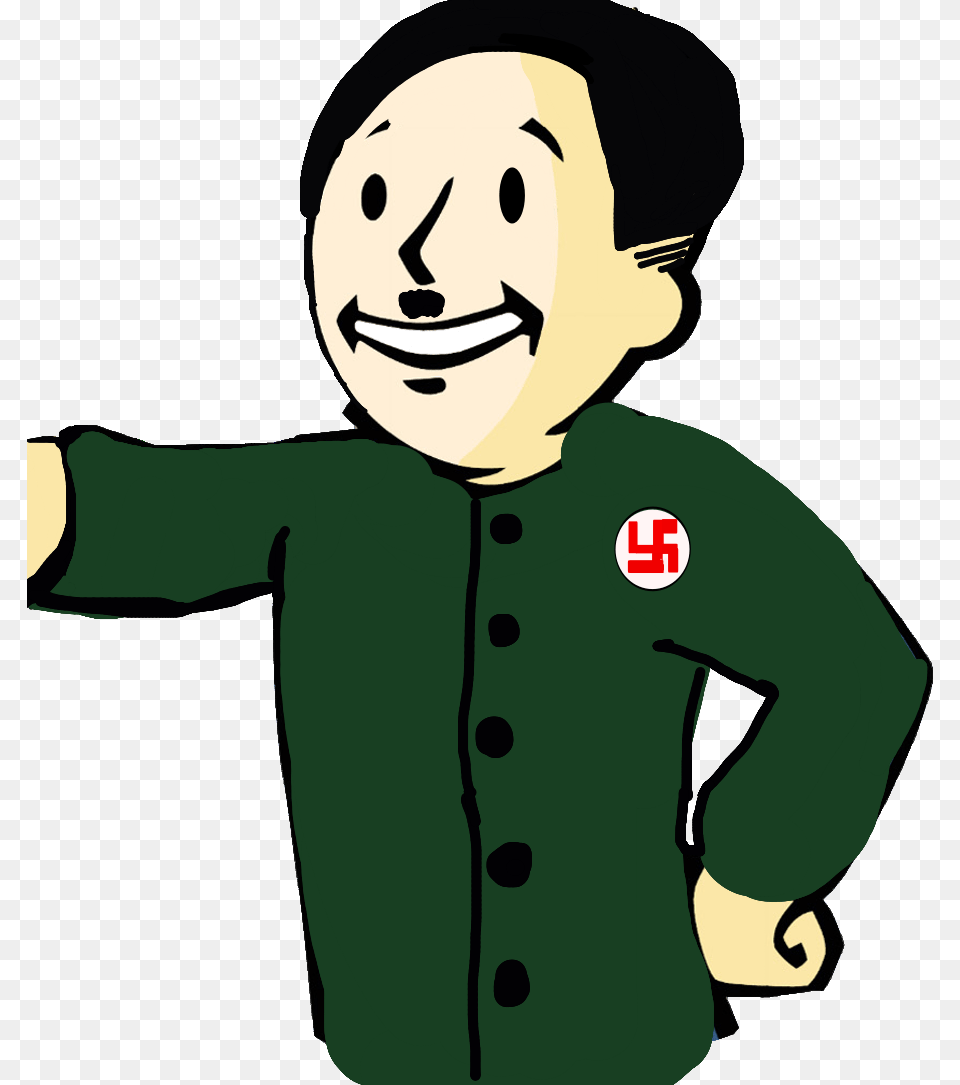 Hitler Vaultboy Meme Memes Freetoedit Fallout 3 Vault Tec Guy, Logo, Person, Baby, Knitwear Free Transparent Png