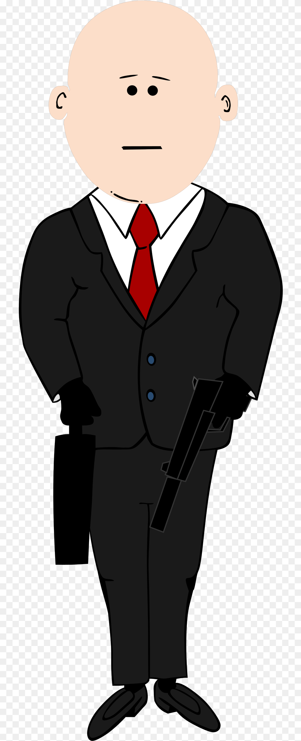 Hitman Clipart Hitman Clipart Cartoon Man In Suit, Accessories, Tie, Formal Wear, Clothing Free Png