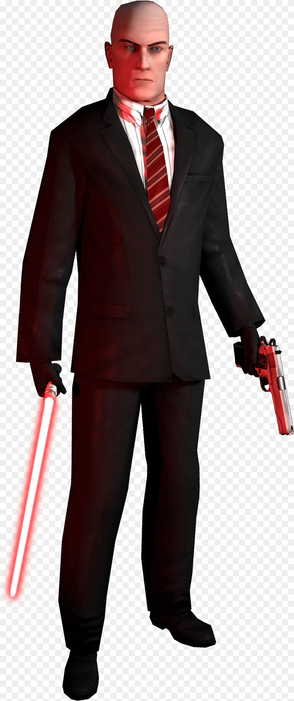 Hitman Image With Background Hitman Absolution Agent, Accessories, Tie, Suit, Handgun Free Png Download
