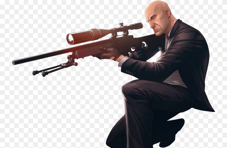 Hitman Sniper Hitman, Weapon, Rifle, Firearm, Gun Png Image