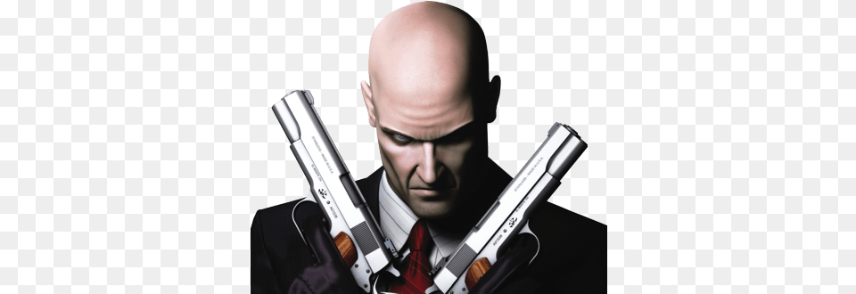 Hitman Two Guns Transparent Hitman, Firearm, Gun, Handgun, Weapon Free Png Download