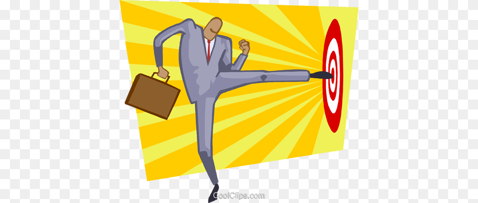 Hitting The Target Royalty Vector Clip Art Illustration, Bag, Adult, Male, Man Free Transparent Png