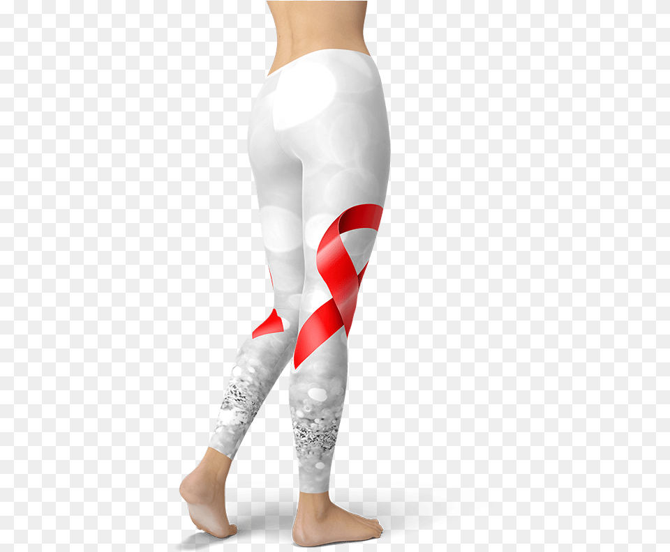 Hivaids Red Ribbon Awareness Leggings Yoga Pants Activewear Tights, Clothing, Hosiery, Adult, Female Free Png Download