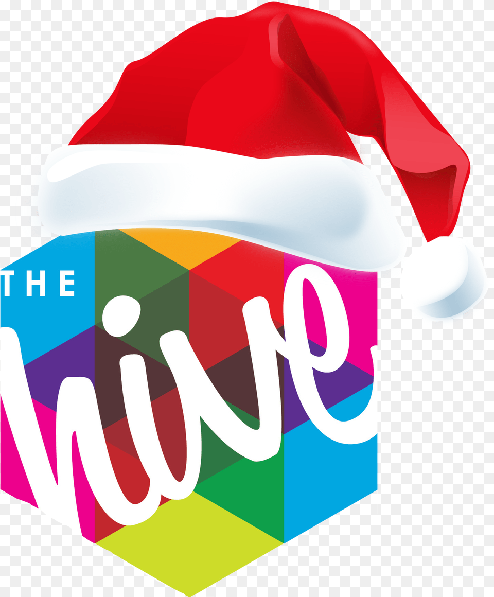 Hive Logo Christmas Hat Apache Hive, Cream, Dessert, Food, Ice Cream Png Image