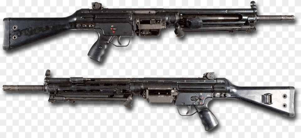 Hk 21 Lmg Left And Right Nobg Hk21 Machine Gun, Firearm, Machine Gun, Rifle, Weapon Free Transparent Png