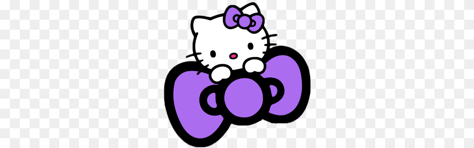 Hk Bow Hello Kitty Hello Kitty Kitty Hello Kitty Bow, Purple, Ammunition, Grenade, Weapon Free Png Download
