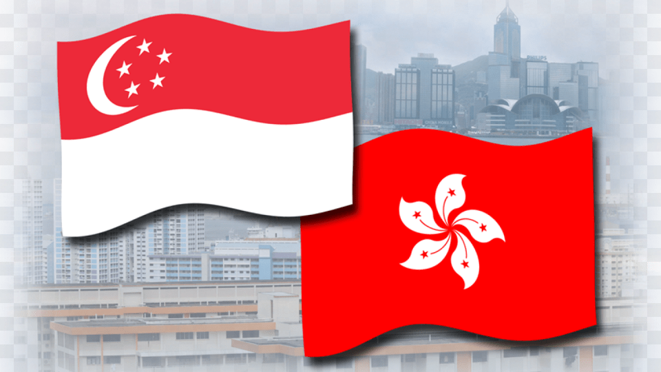 Hk Sing 20 Dec 2016 Hong Kong Flag, Singapore Flag Free Png