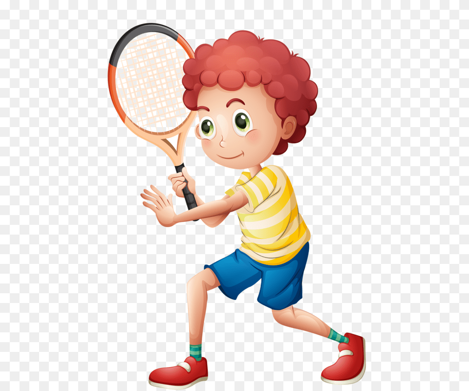 Hkde School Clipart Tennis Tennis, Baby, Racket, Person, Face Png
