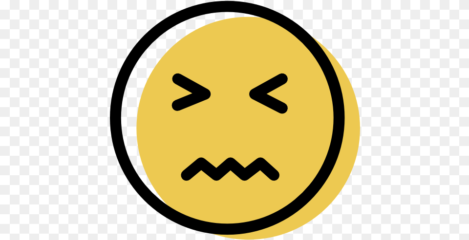 Hmm Emoji Icon Transparent 2 Nervous, Symbol, Logo, Astronomy, Moon Free Png