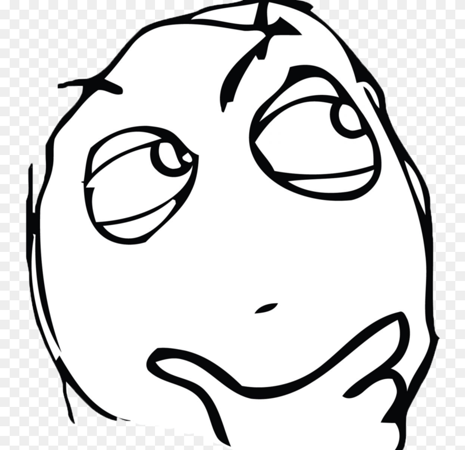 Hmm Thinking Face Emoji Know Your Meme, Art, Stencil, Drawing, Person Png Image