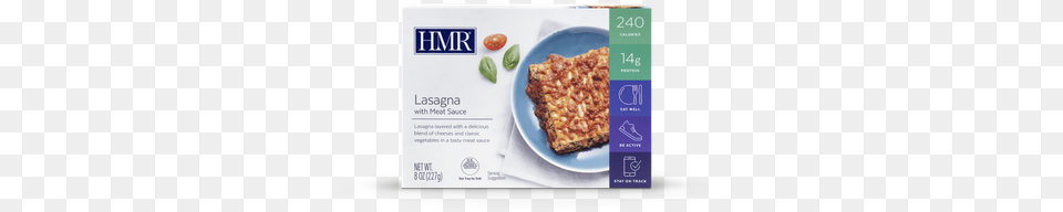 Hmr Lasagna With Meat Sauce Hmr Diet, Advertisement, Poster, Food, Bread Png