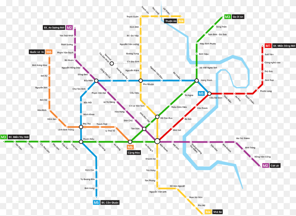 Ho Chi Minh City Proposed Metro Map Tuyn Metro Vit Nam, Cad Diagram, Diagram Free Transparent Png