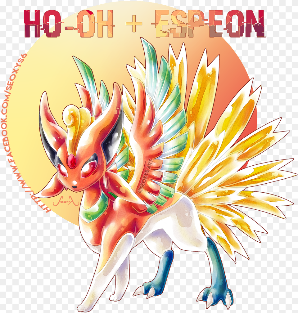 Ho Oh Espeon Fusion, Art, Graphics Free Png Download