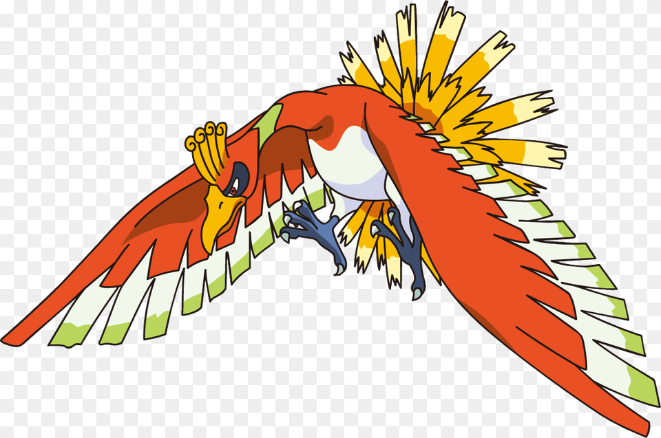 Ho Oh Images Background Images Pokemon Heart Gold And Soul, Dynamite, Weapon, Animal, Bird Free Transparent Png