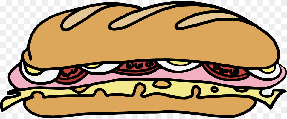 Hoagie Clipart, Burger, Food, Animal, Fish Png Image