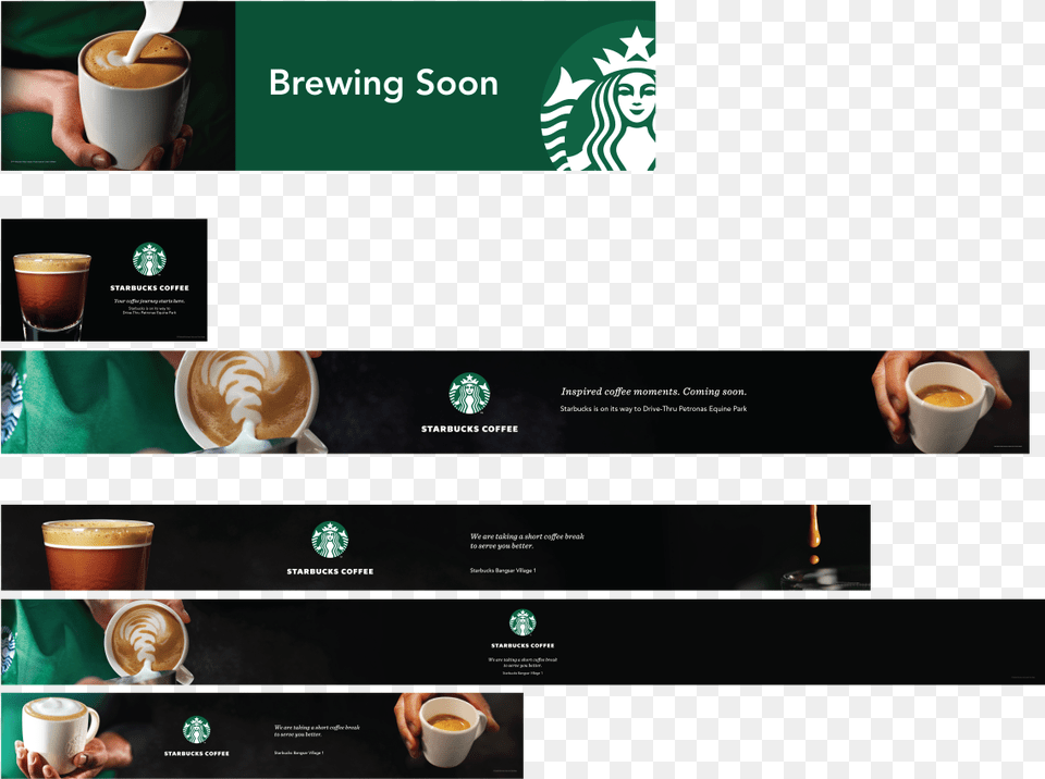 Hoarding Board Starbucks New Logo 2011, Cup, Coffee Cup, Beverage, Coffee Free Png Download