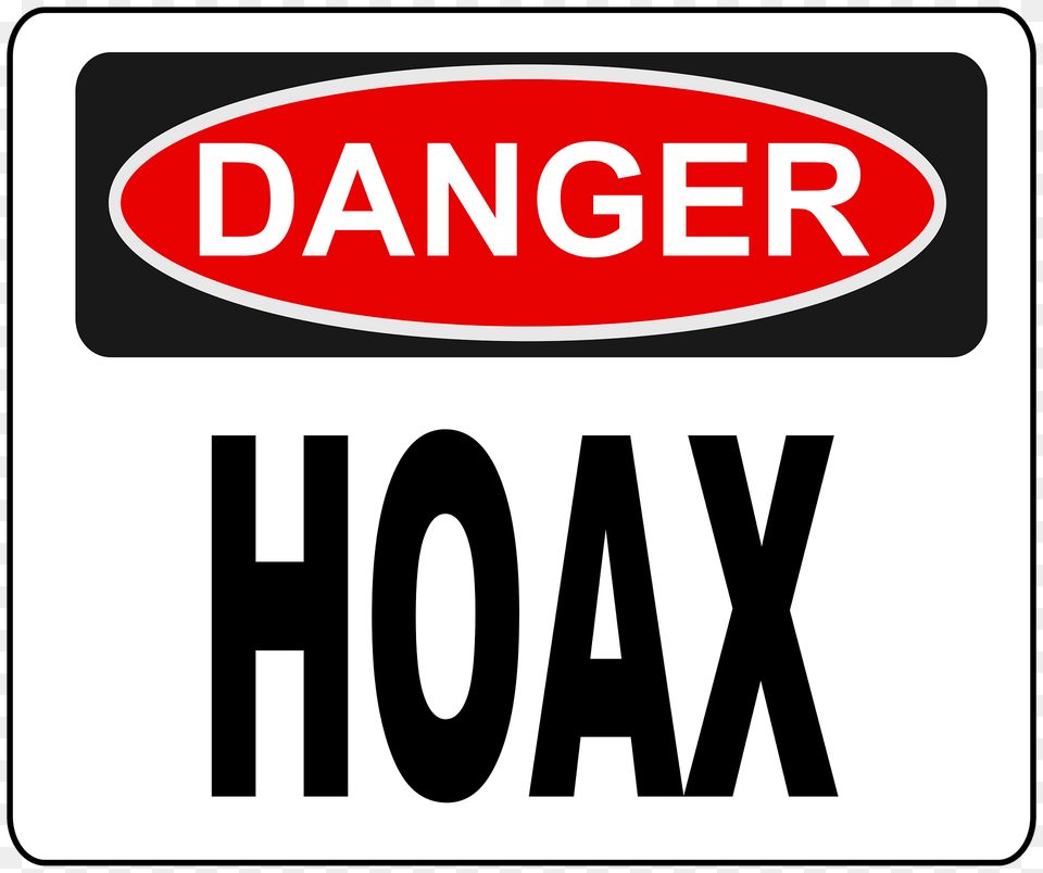 Hoax Danger Sign Clipart, Symbol, License Plate, Transportation, Vehicle Free Png