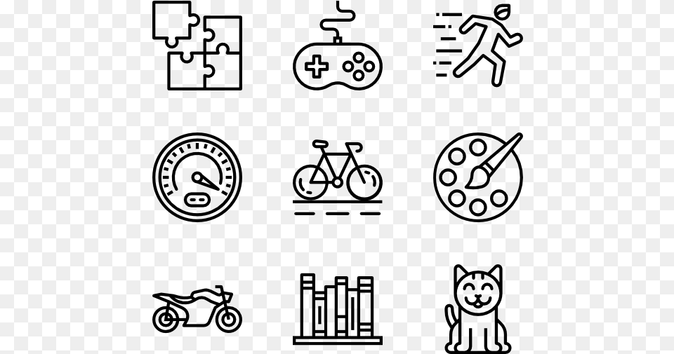 Hobbies Work Icon, Gray Png