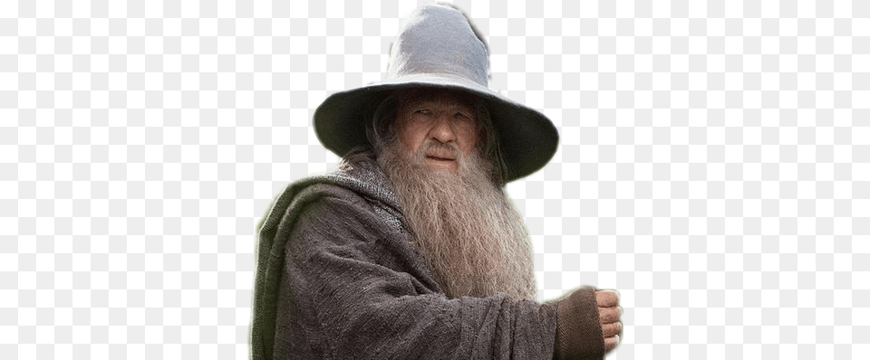 Hobbit Gandalf Full Body, Beard, Person, Face, Head Png