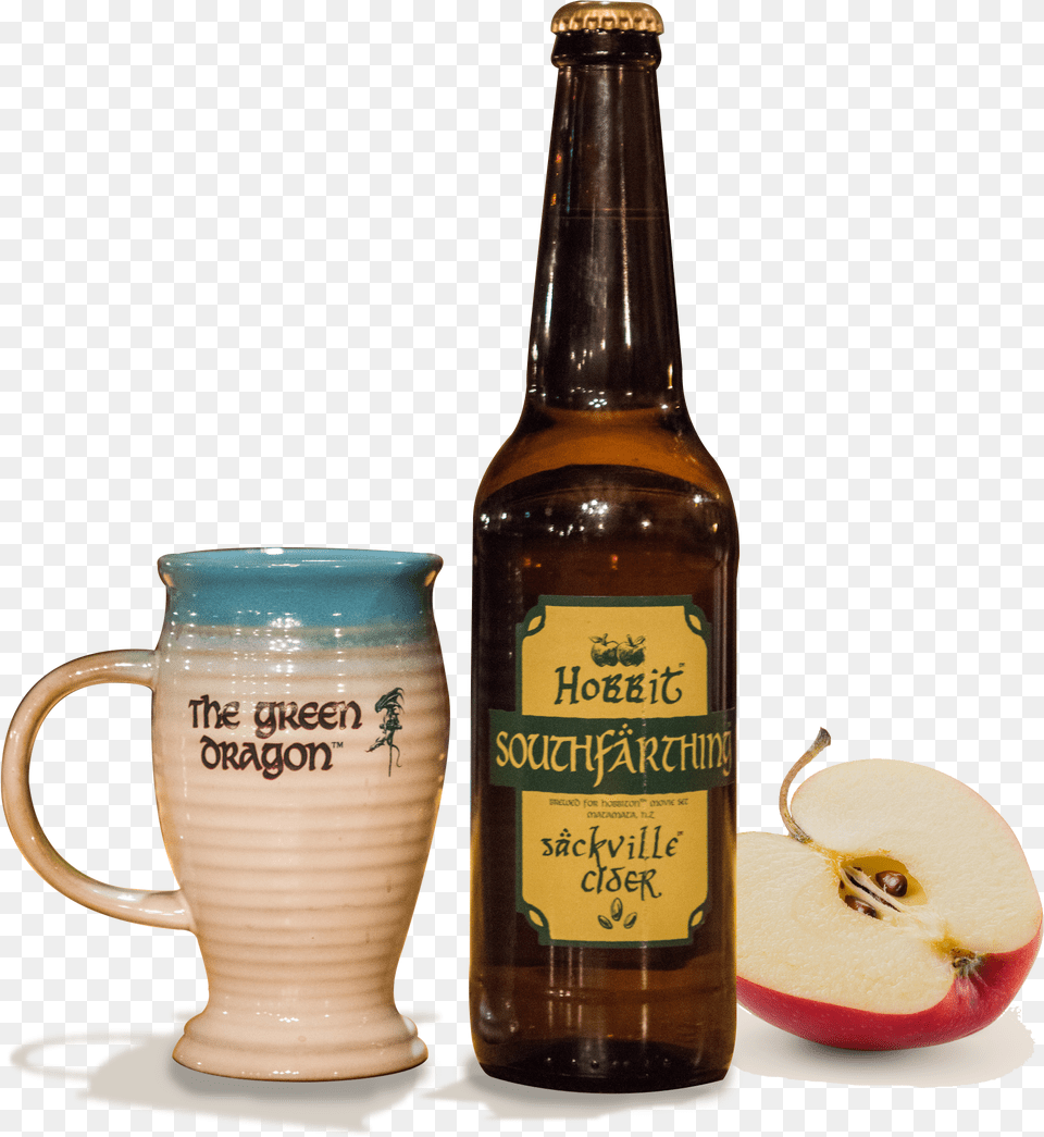 Hobbiton Green Dragon Mug, Alcohol, Beer, Beverage, Bottle Free Png