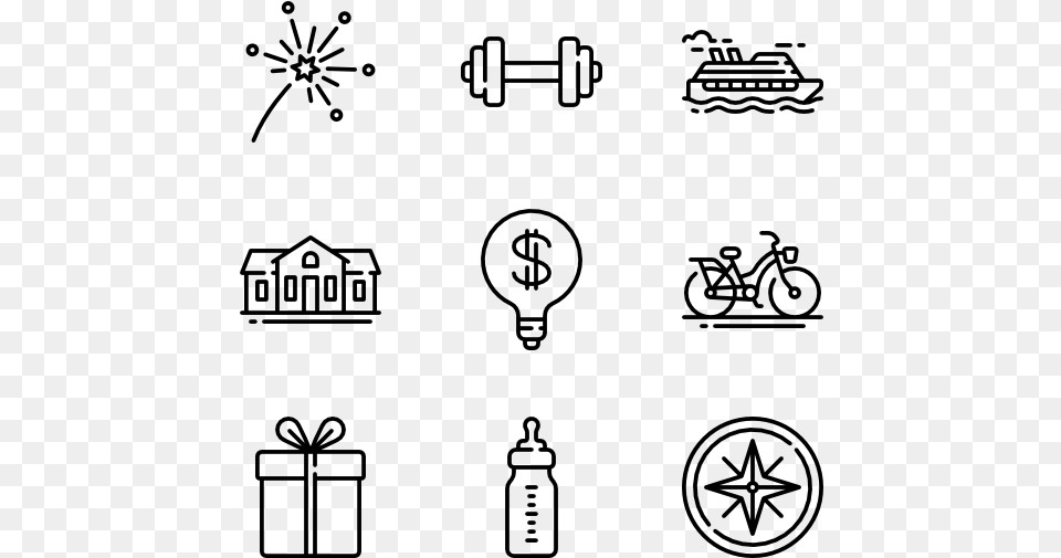 Hobby Icons, Gray Free Png Download