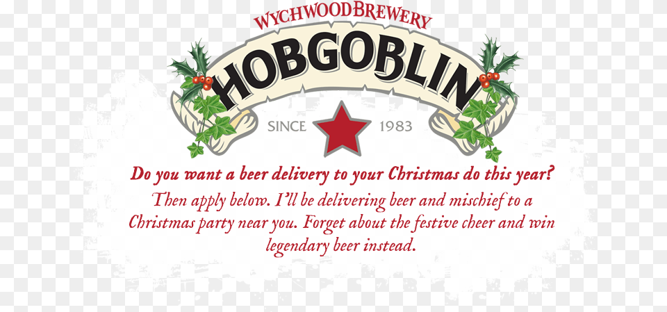 Hobgoblin Beer, Leaf, Plant, Symbol, Text Png Image