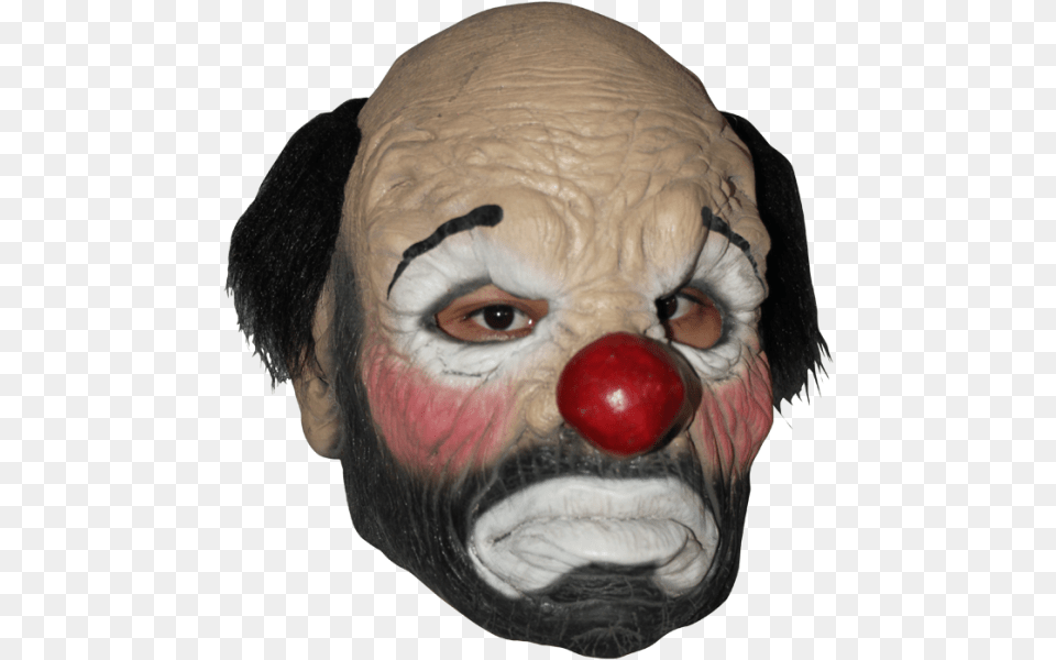 Hobo The Clown Horror Mask Halloween Caras De Payaso Feos, Adult, Male, Man, Person Free Transparent Png