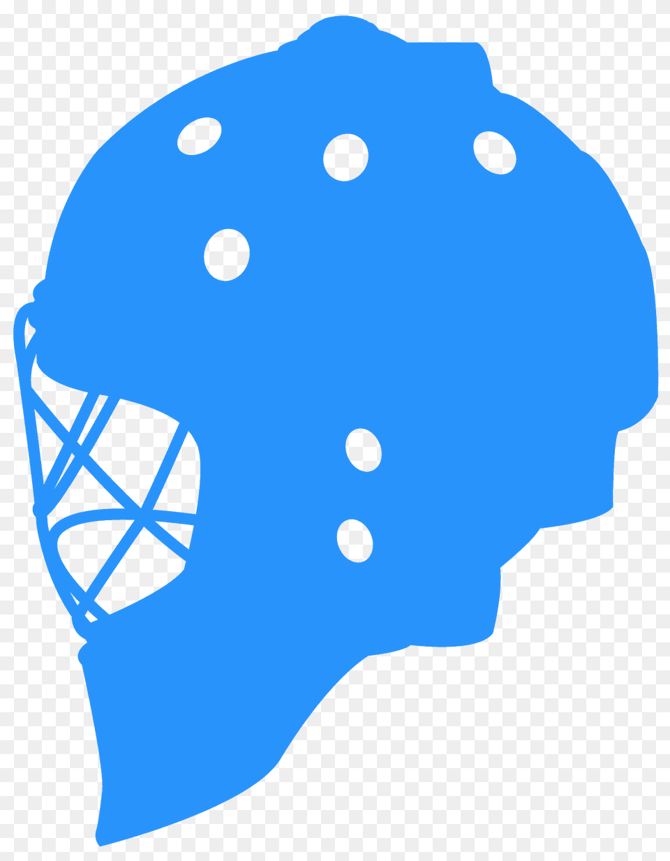 Hockey Goalie Mask Silhouette, Helmet, Mammal, Wildlife, Bear Free Png Download