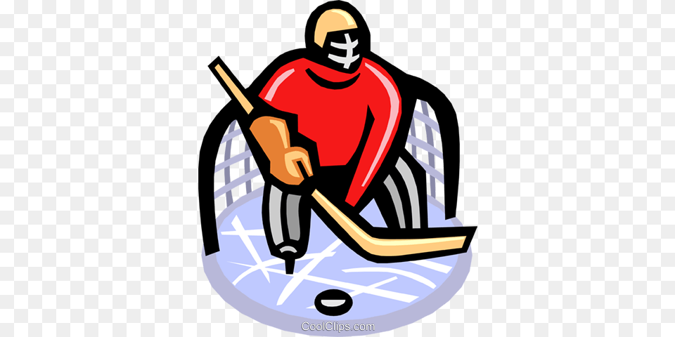 Hockey Goalie Royalty Vector Clip Art Illustration, People, Person, Adult, Male Png