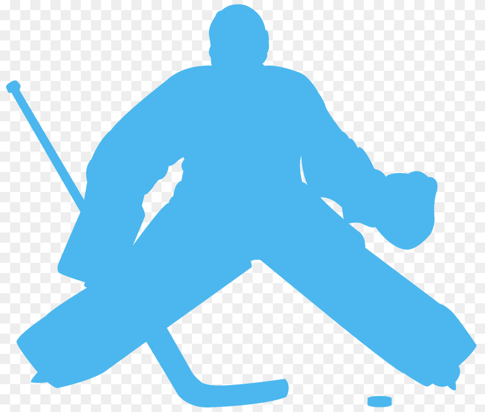 Hockey Goalie Silhouette, Person, Martial Arts, Sport Png