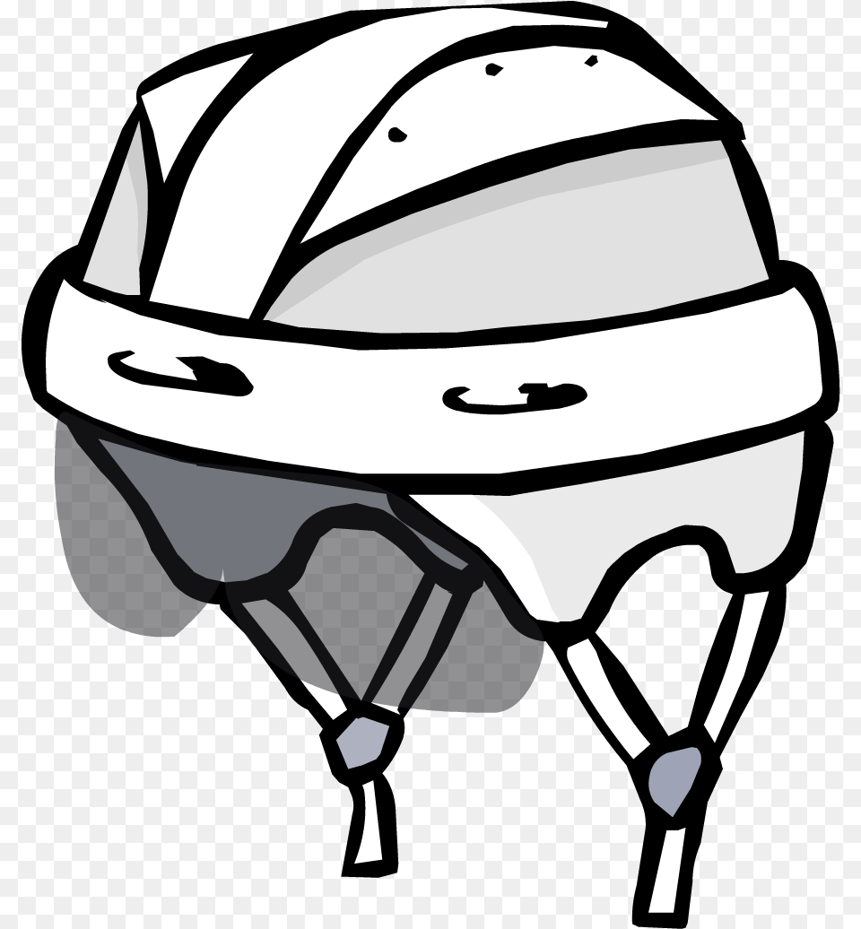 Hockey Helmet Clipart Hockey Helmet, Clothing, Crash Helmet, Hardhat, Stencil Free Png Download
