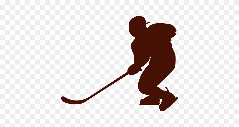 Hockey Ice Player Silhouette, Baby, Person, Bow, Weapon Png