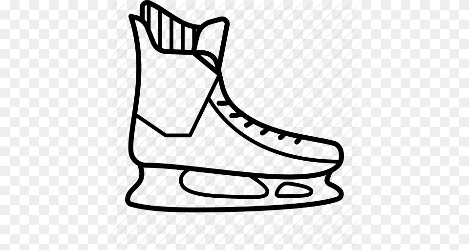 Hockey Ice Skate Ice Skates Ice Skating Skates Sport Winter Icon, Boot, Clothing, Footwear Free Transparent Png