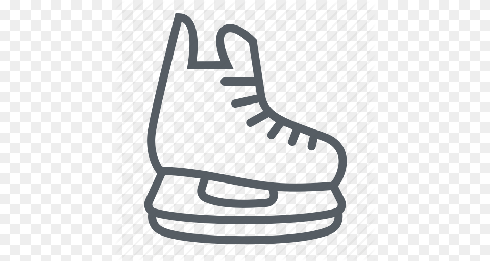 Hockey Ice Skate Sport Winter Icon, Clothing, Footwear, Shoe, Sneaker Png