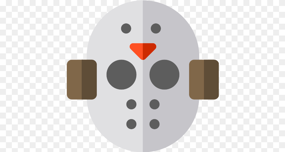 Hockey Mask Fear Icon Repo Icons Halloween Flat Icon, Disk Png Image