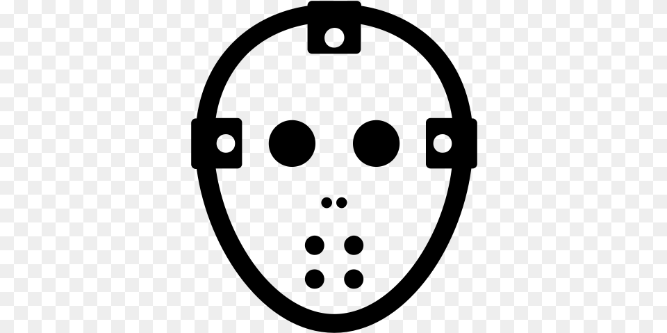 Hockey Mask Jason Icon, Gray Free Png