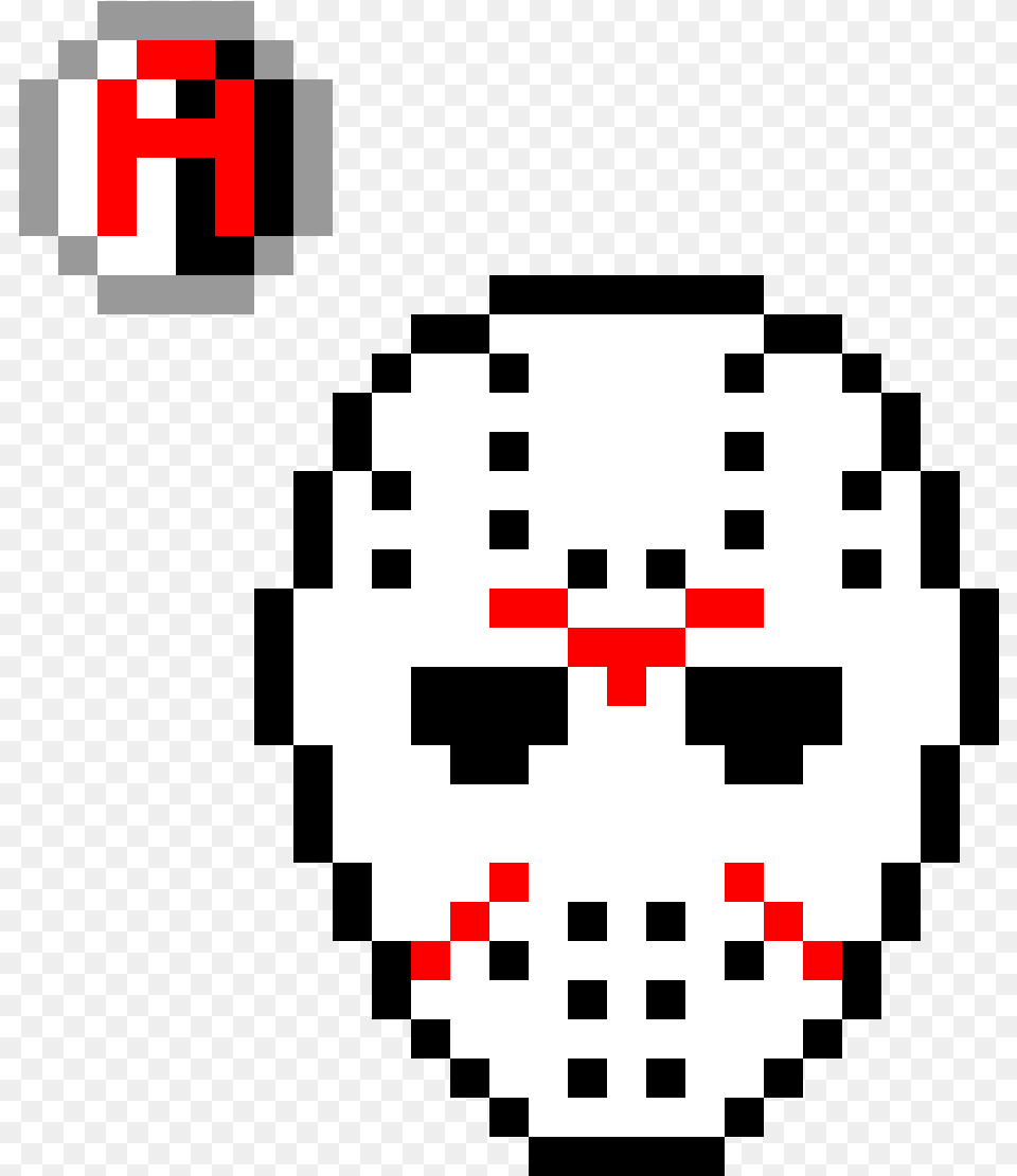 Hockey Mask Pixel Art Clipart Jason Voorhees Pixel Art, First Aid Free Png