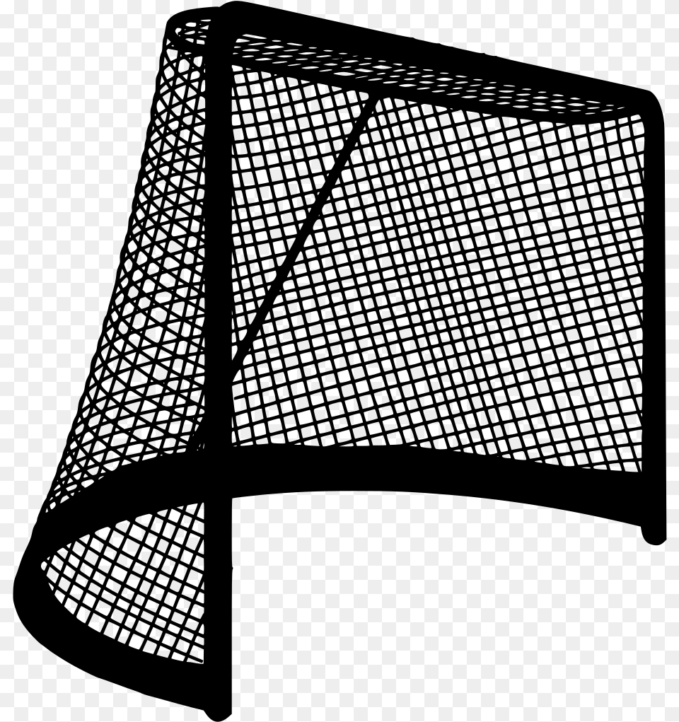 Hockey Net Clip Art, Gray Free Png