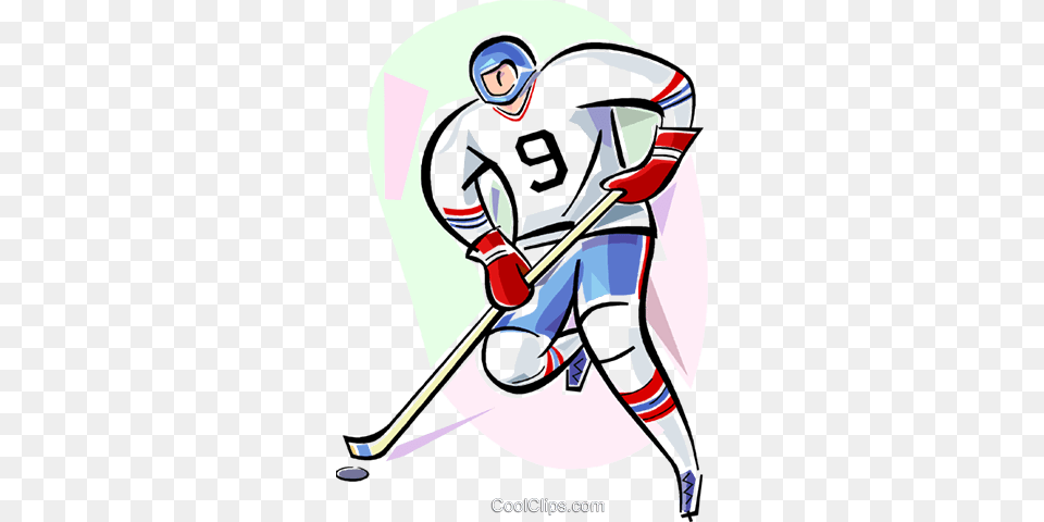 Hockey Player Royalty Vector Clip Art Illustration, People, Person Free Transparent Png