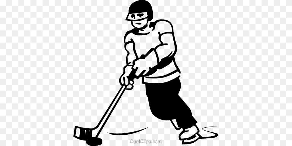 Hockey Player Royalty Vector Clip Art Illustration, Cleaning, Person, Face, Head Free Png Download