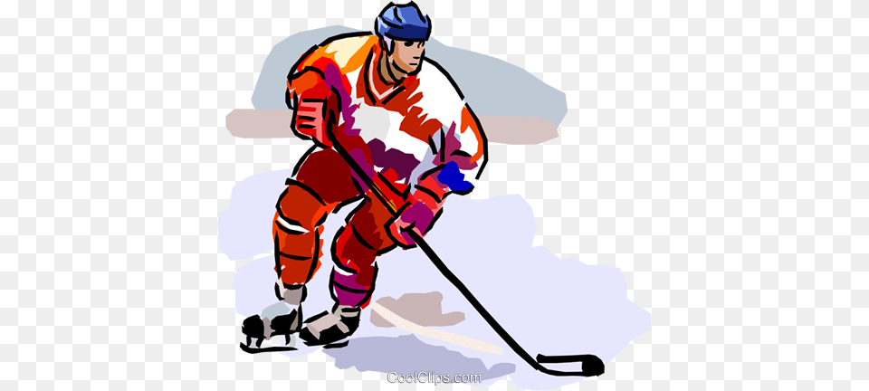 Hockey Player Royalty Vector Clip Art Illustration, Person, People, Baby, Helmet Free Transparent Png